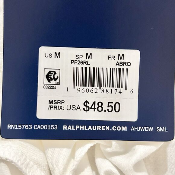 Polo Ralph Lauren Men’s Size M White 6 Inch Comfort Length Sleep Shorts - Picture 6 of 6